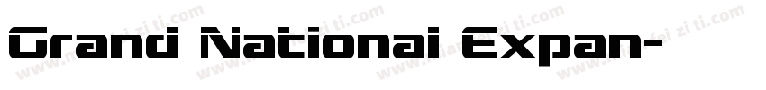 Grand National Expan字体转换